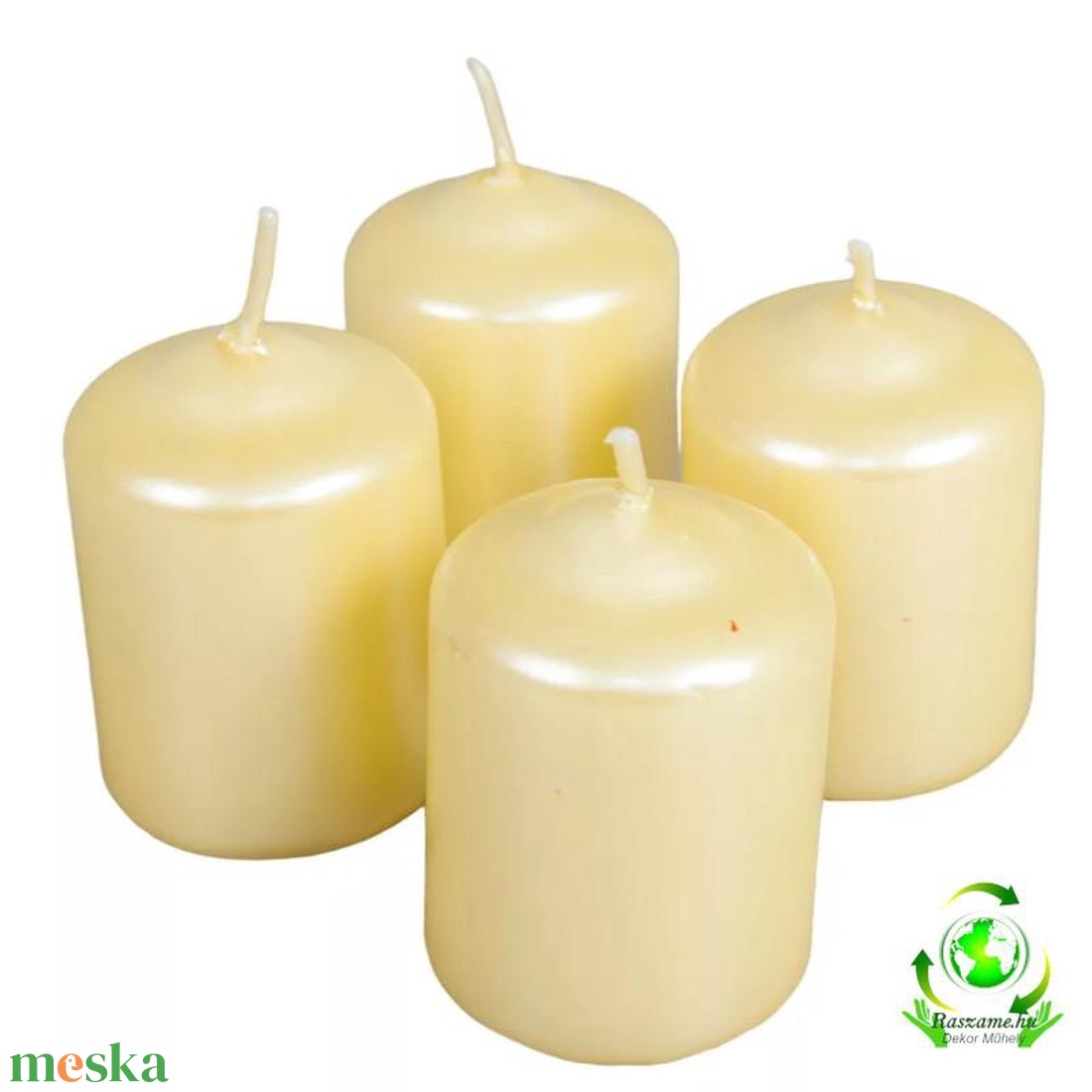 Metál adventi gyertya szett 40x60mm - krém - kellékek & szerszámok - dekorációs kellékek - dekorációs gyertya - Meska.hu Metál adventi gyertya szett 40x60mm - krém - kellékek & szerszámok - dekorációs kellékek - dekorációs gyertya - Meska.hu