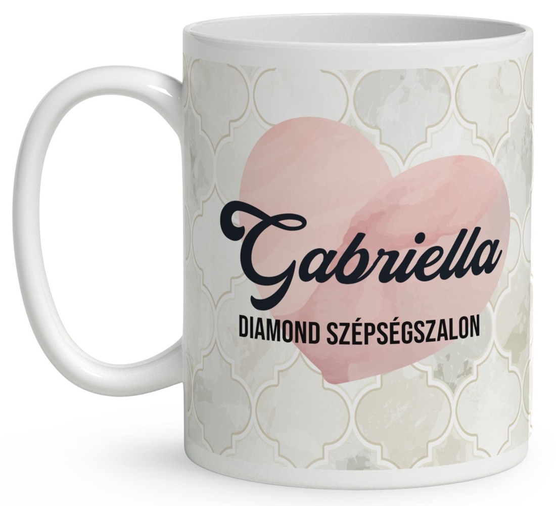 Névvel kérhető - Szépséges Körmös manólány mintás bögre - otthon & életmód - konyhafelszerelés, tálalás - tálalás - bögre & csésze - Meska.hu