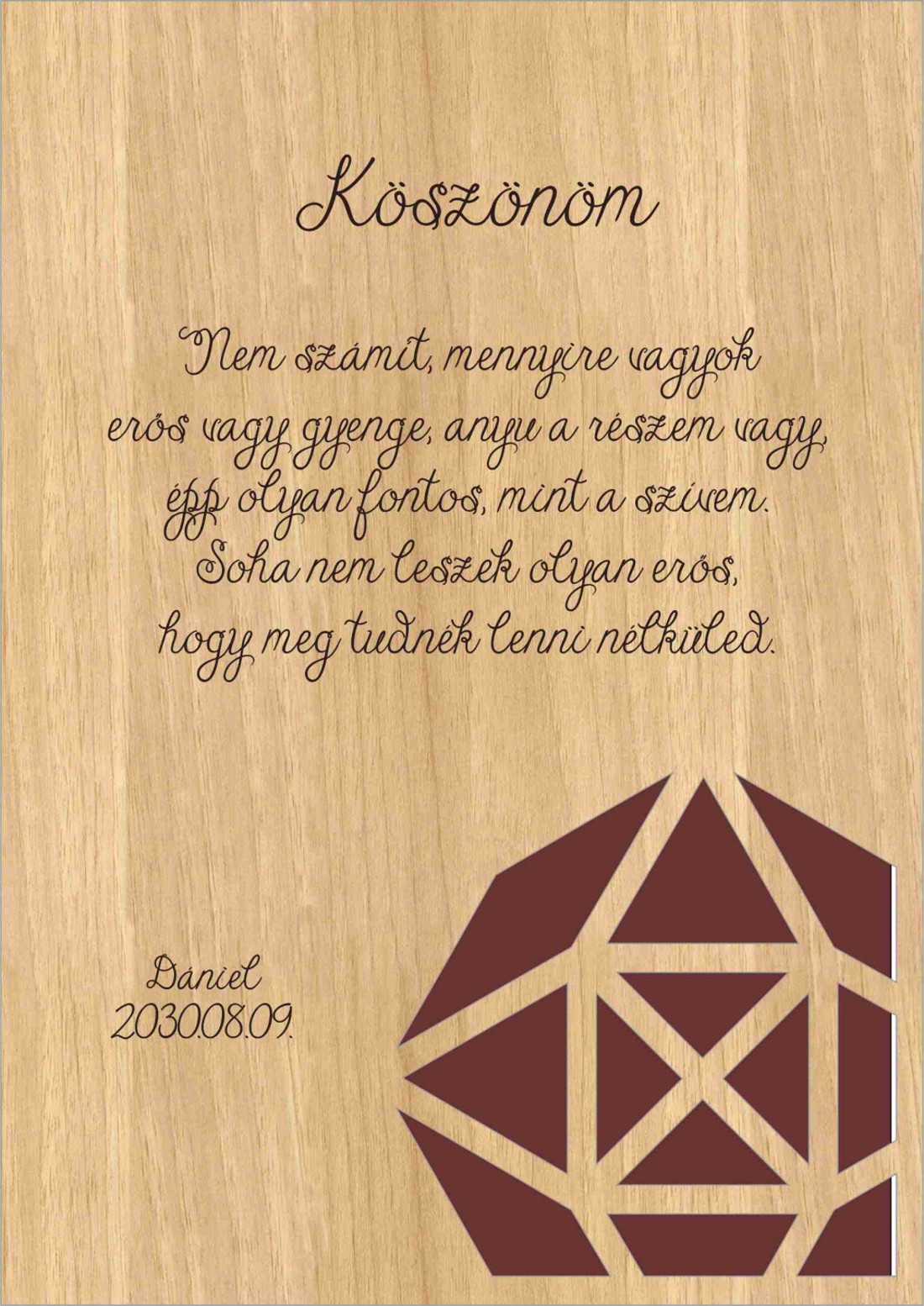 Szülőköszöntő tábla modern dekoráció - esküvő - emlék & ajándék - szülőköszöntő ajándék - Meska.hu