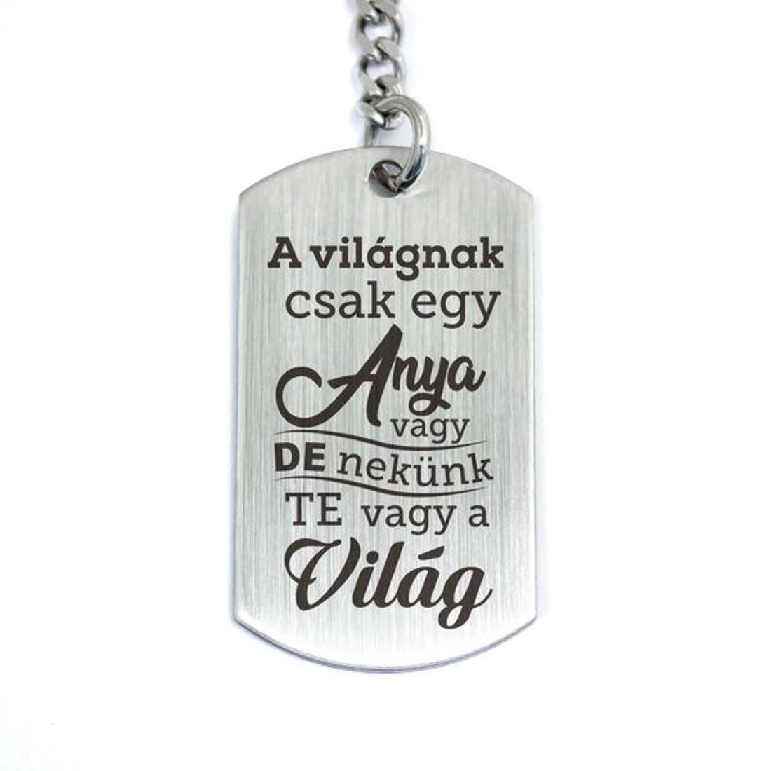 A világnak csak egy anya vagy acél medálos kulcstartó - táska & tok - kulcstartó & táskadísz - kulcstartó - Meska.hu