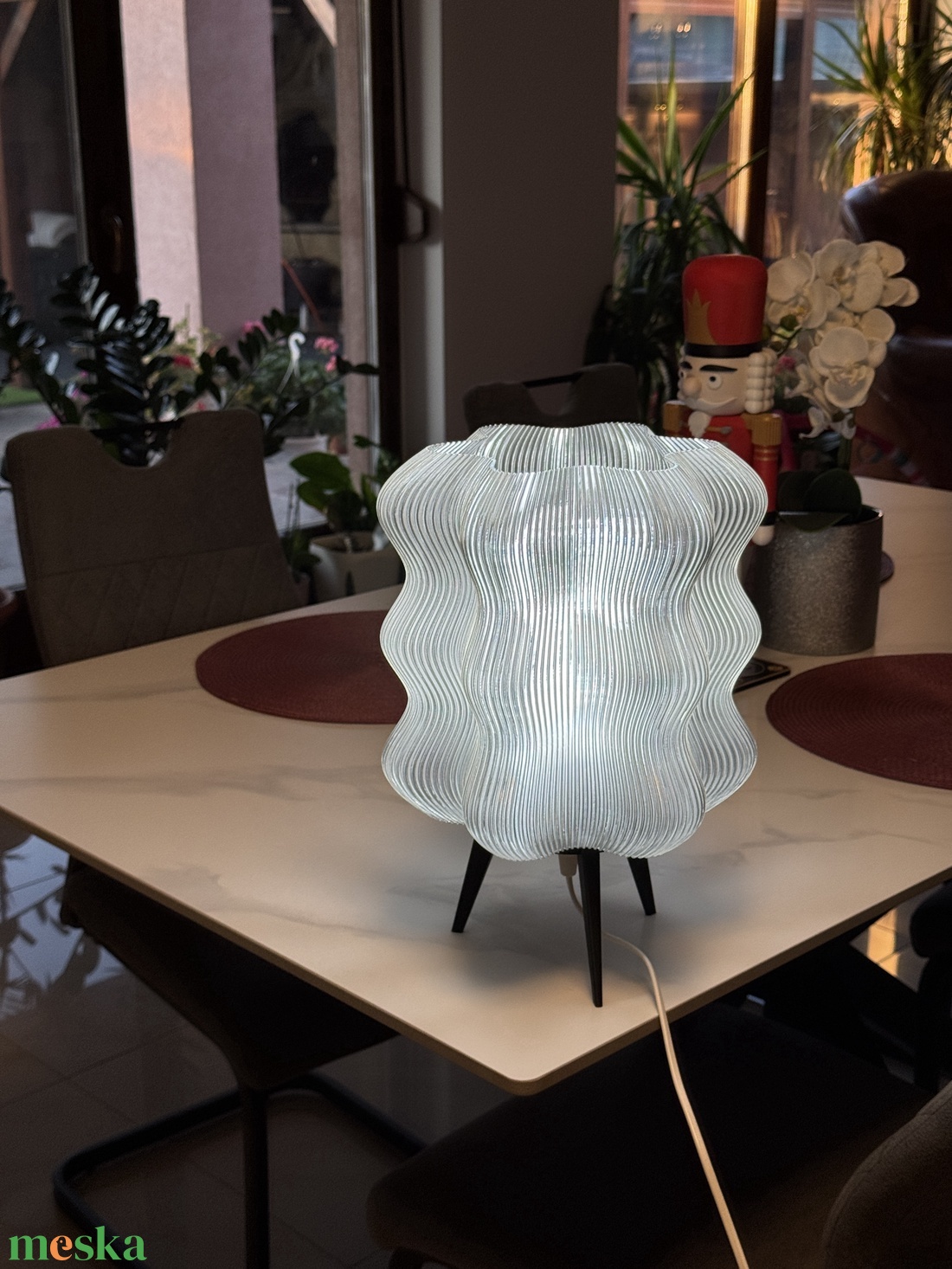 Üveghatású 3D nyomtatott design lámpa � E27 - otthon & életmód - lámpa - asztali lámpa - Meska.hu