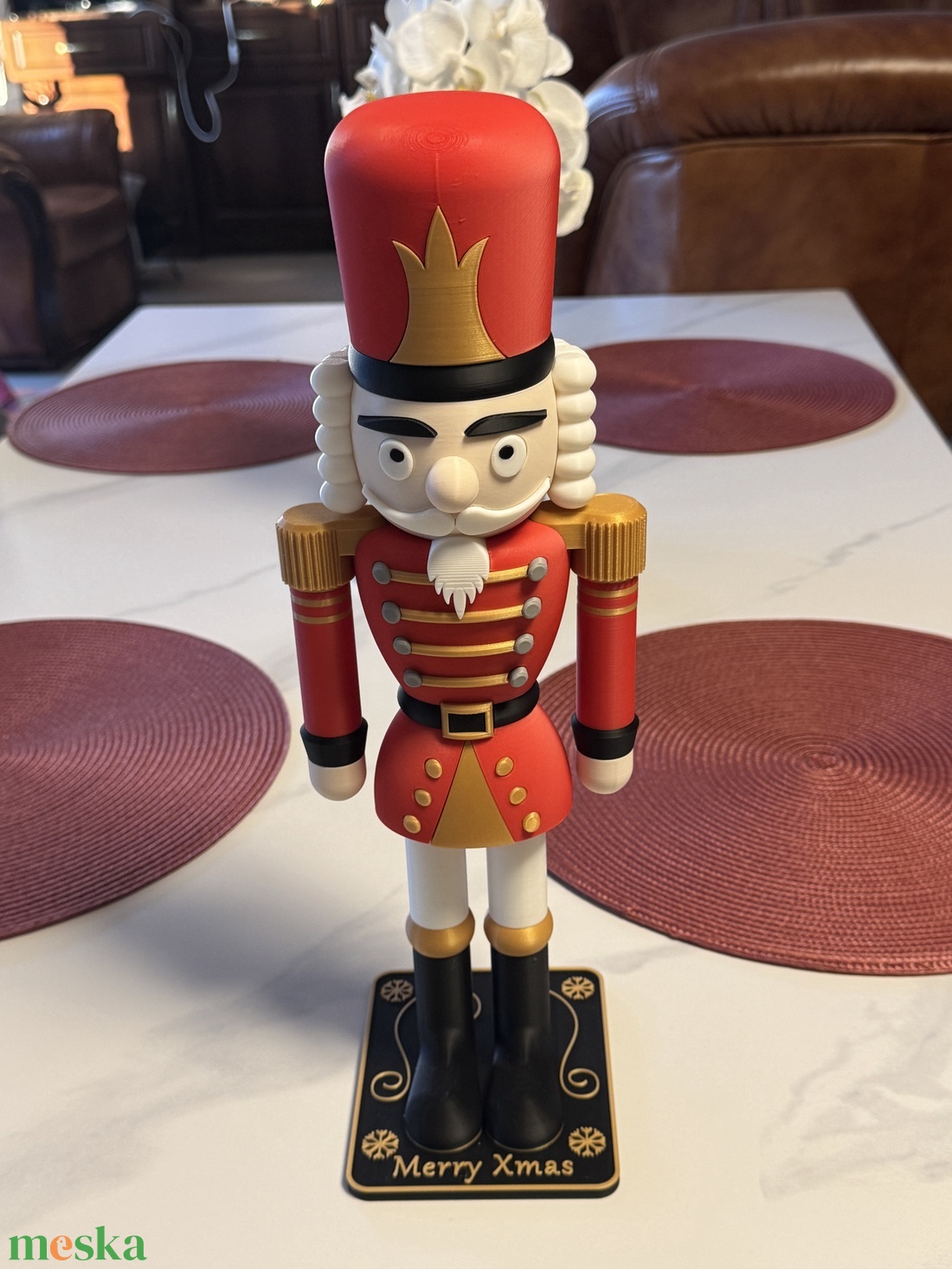 3D nyomtatott diótörő karácsonyi dekoráció � 40 cm - karácsony - adventi díszek - adventi asztaldísz - Meska.hu