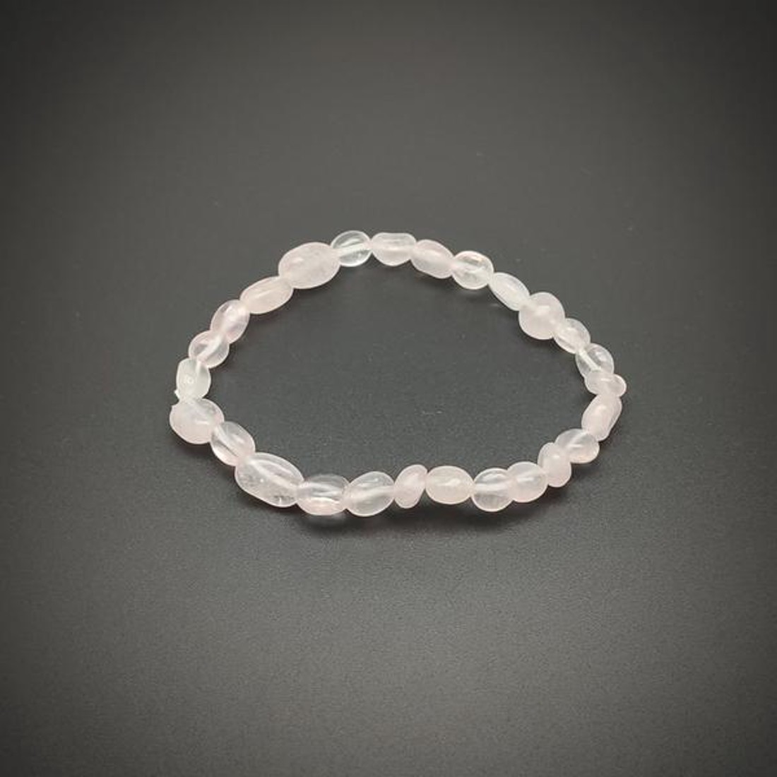 Rózsakvarc pebble karkötő AB 6-10mm - ékszer - karkötő - ásványkarkötő - Meska.hu