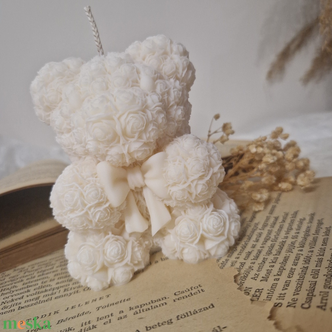 Rose bear candle - esküvő - dekoráció - gyertya & gyertyatartó - Meska.hu Rose bear candle - esküvő - dekoráció - gyertya & gyertyatartó - Meska.hu