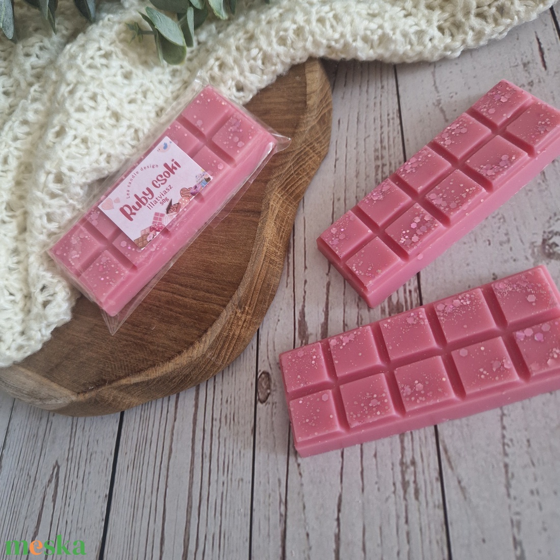 Ruby csoki illatviasz  - otthon & életmód - gyertya, illat, aroma - illatviasz - Meska.hu