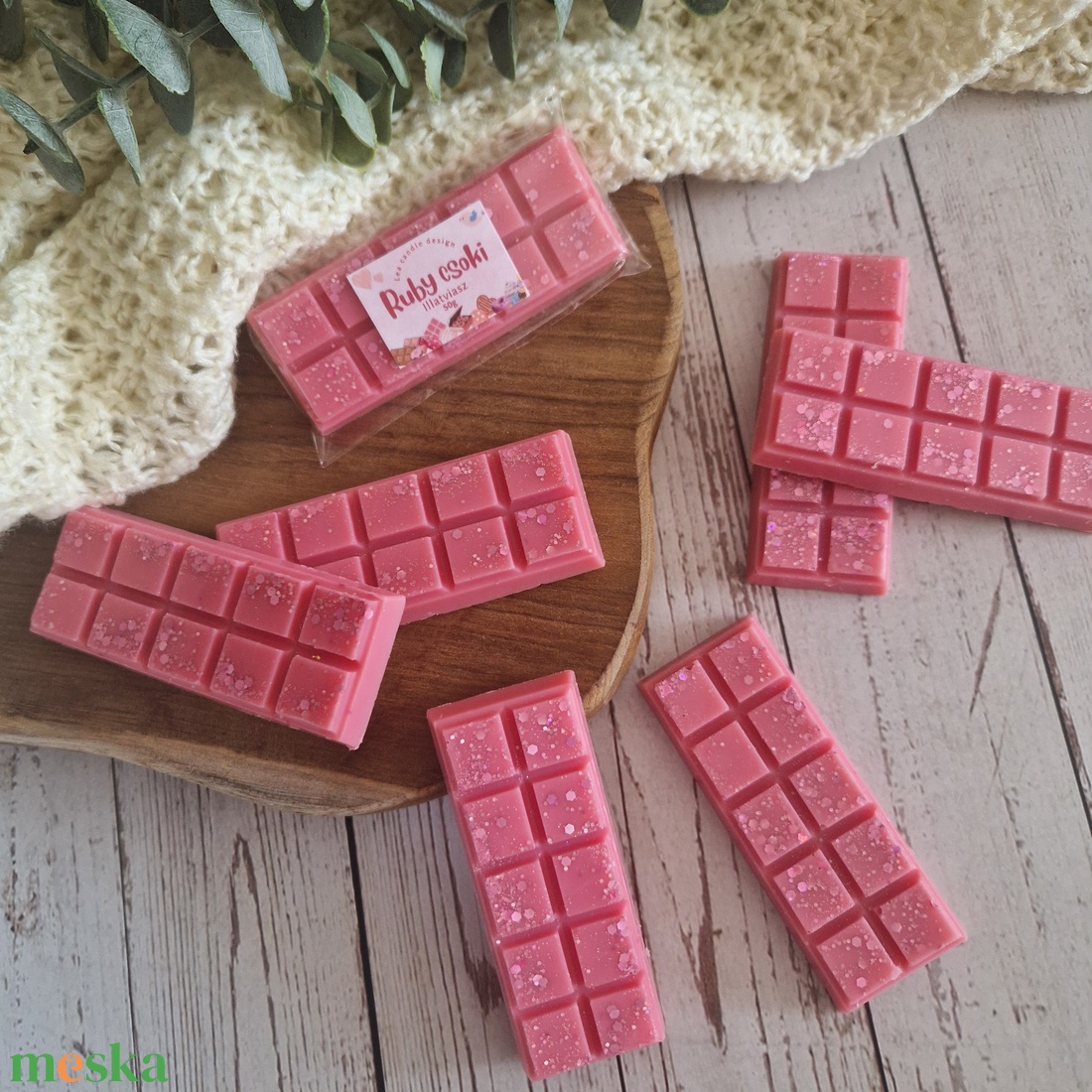 Ruby csoki illatviasz  - otthon & életmód - gyertya, illat, aroma - illatviasz - Meska.hu