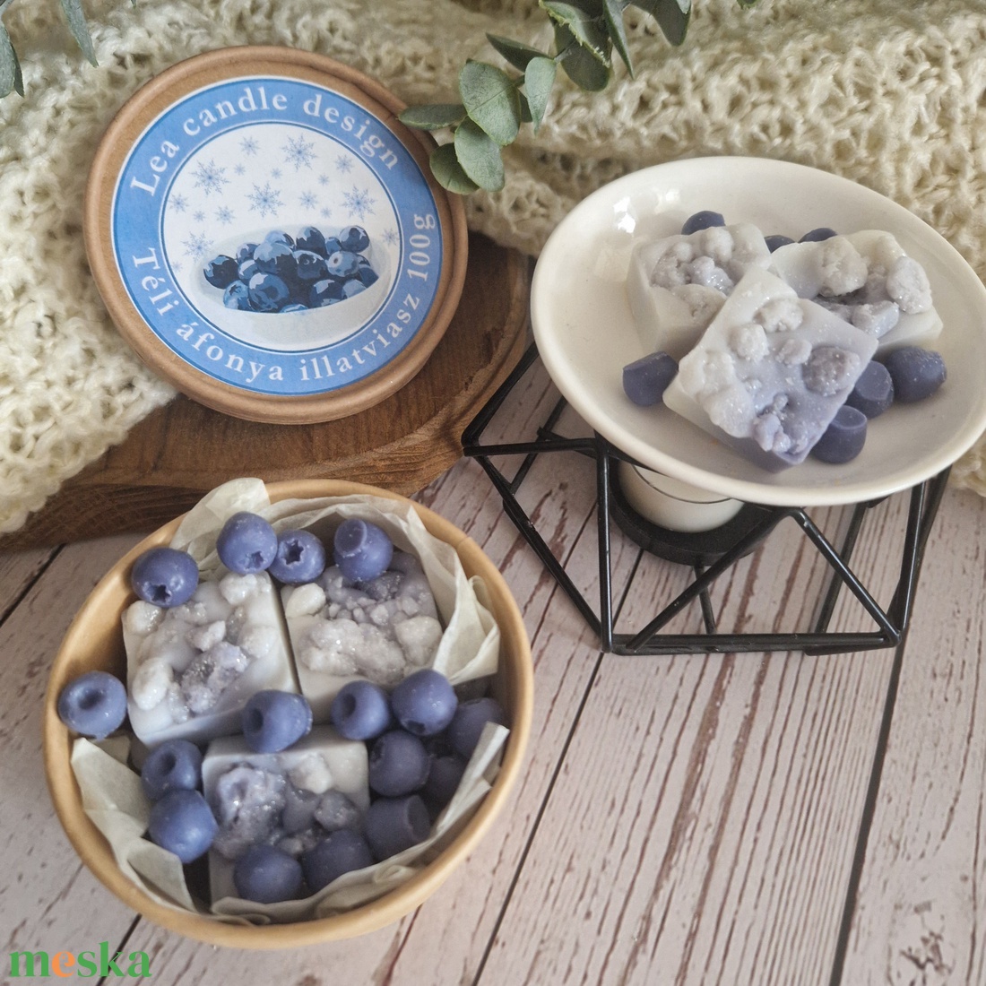 Téli áfonya illatviasz  - otthon & életmód - gyertya, illat, aroma - illatviasz - Meska.hu
