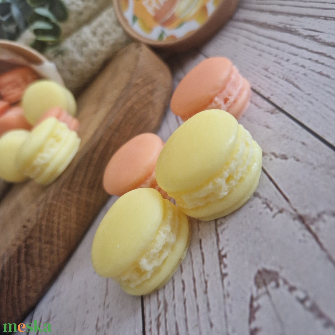 Mangós macaron illatviasz  - otthon & életmód - gyertya, illat, aroma - illatviasz - Meska.hu