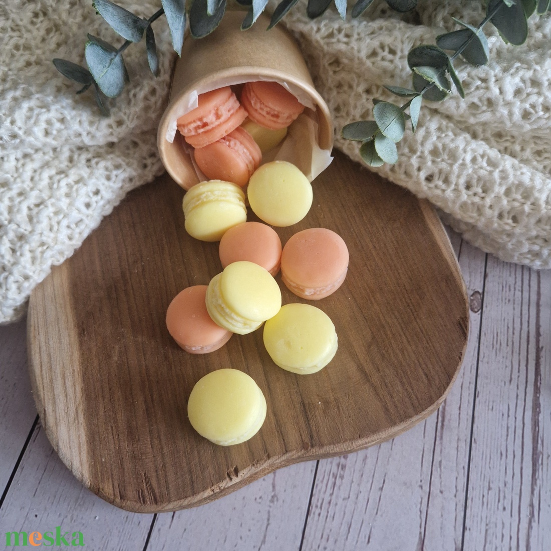 Mangós macaron illatviasz  - otthon & életmód - gyertya, illat, aroma - illatviasz - Meska.hu