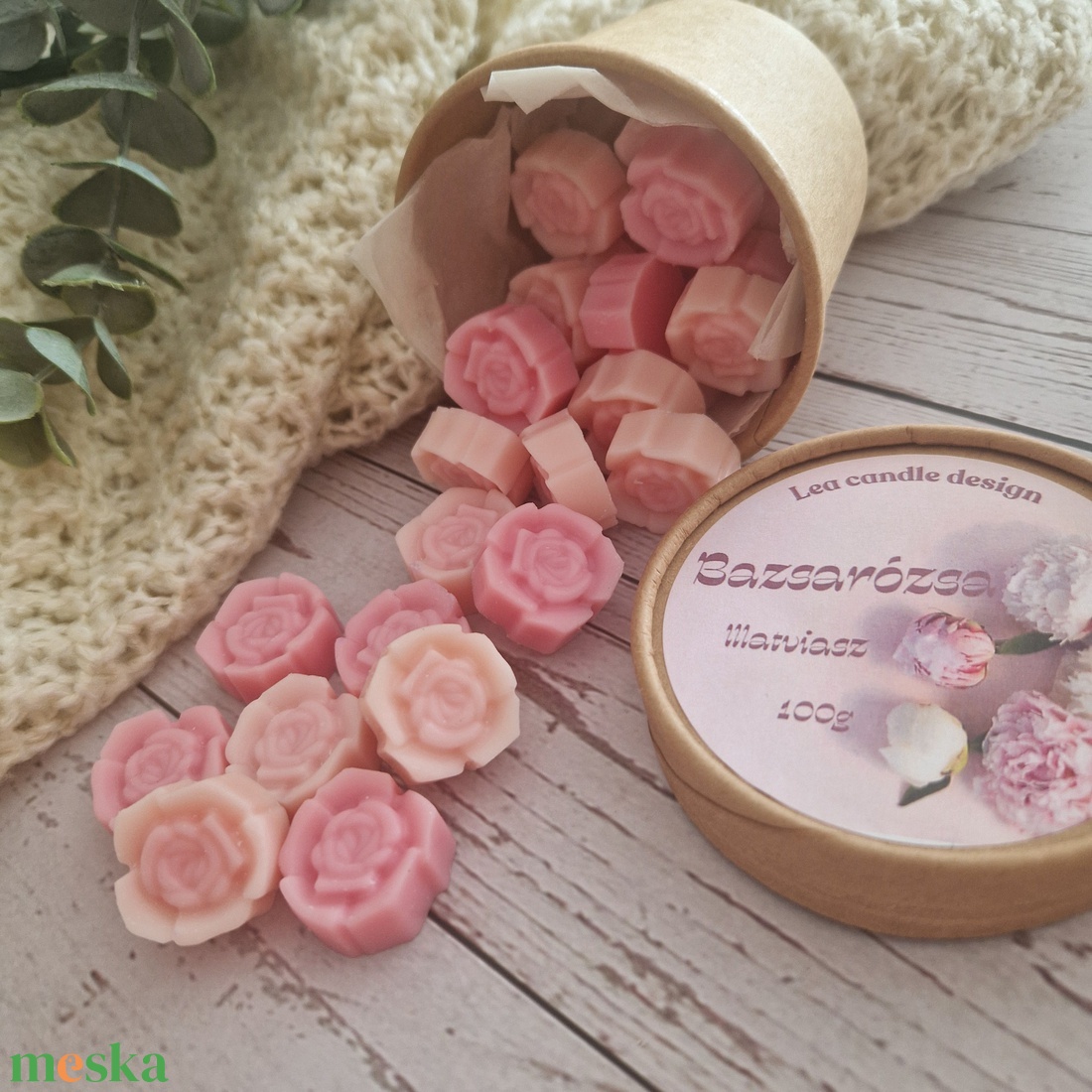 Bazsarózsa illatviasz  - otthon & életmód - gyertya, illat, aroma - illatviasz - Meska.hu