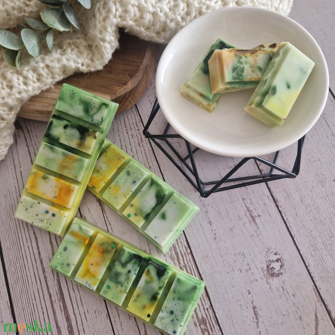 Citromos zöld tea illatviasz  - otthon & életmód - gyertya, illat, aroma - illatviasz - Meska.hu