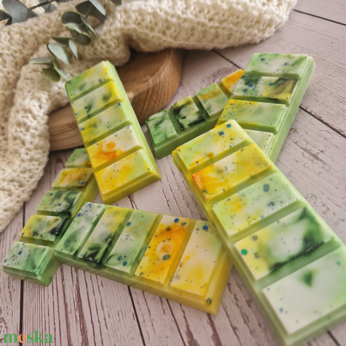 Citromos zöld tea illatviasz  - otthon & életmód - gyertya, illat, aroma - illatviasz - Meska.hu
