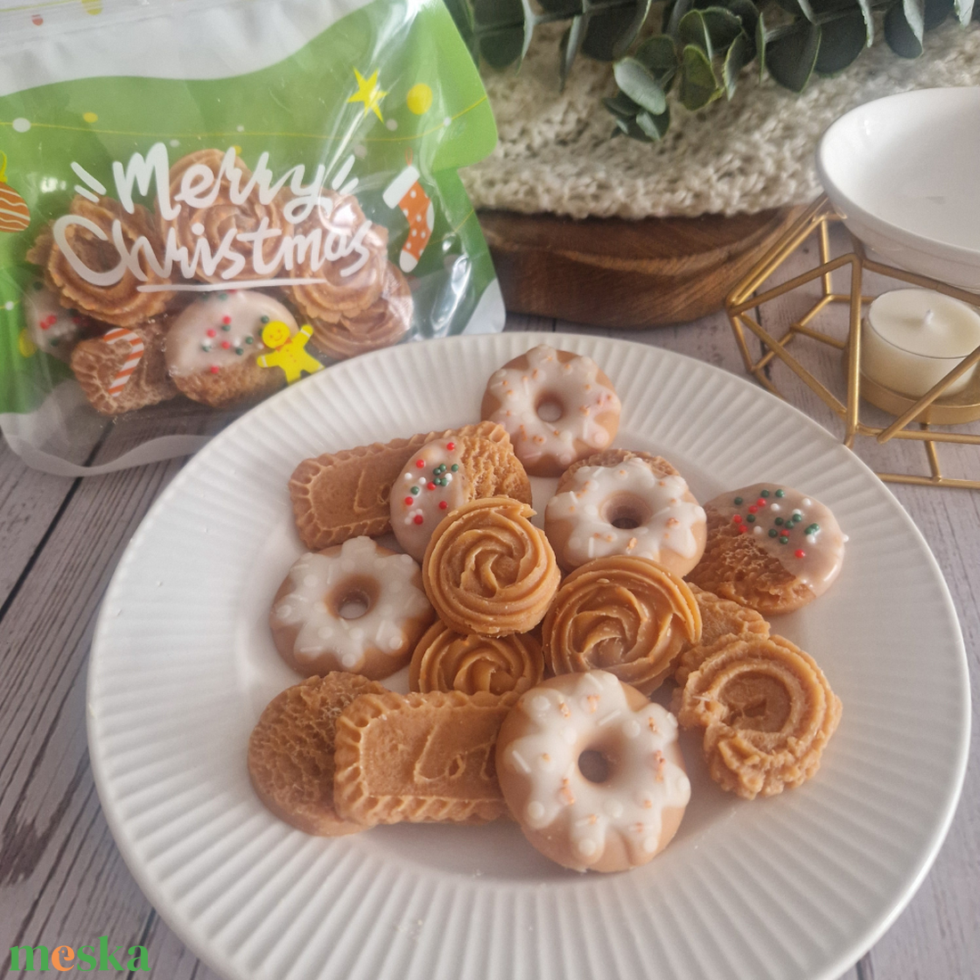 Mézes keksz illatviasz - otthon & életmód - gyertya, illat, aroma - illatviasz - Meska.hu