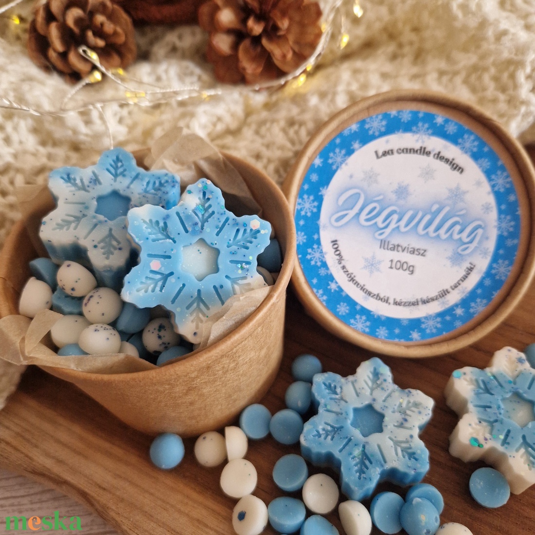 Jégvilág illatviasz  - otthon & életmód - gyertya, illat, aroma - illatviasz - Meska.hu