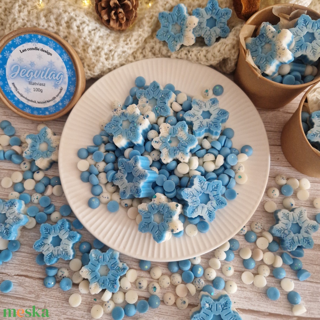 Jégvilág illatviasz  - otthon & életmód - gyertya, illat, aroma - illatviasz - Meska.hu