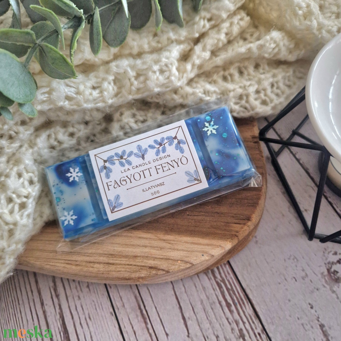 Fagyott fenyő törhető illatviasz  - otthon & életmód - gyertya, illat, aroma - illatviasz - Meska.hu