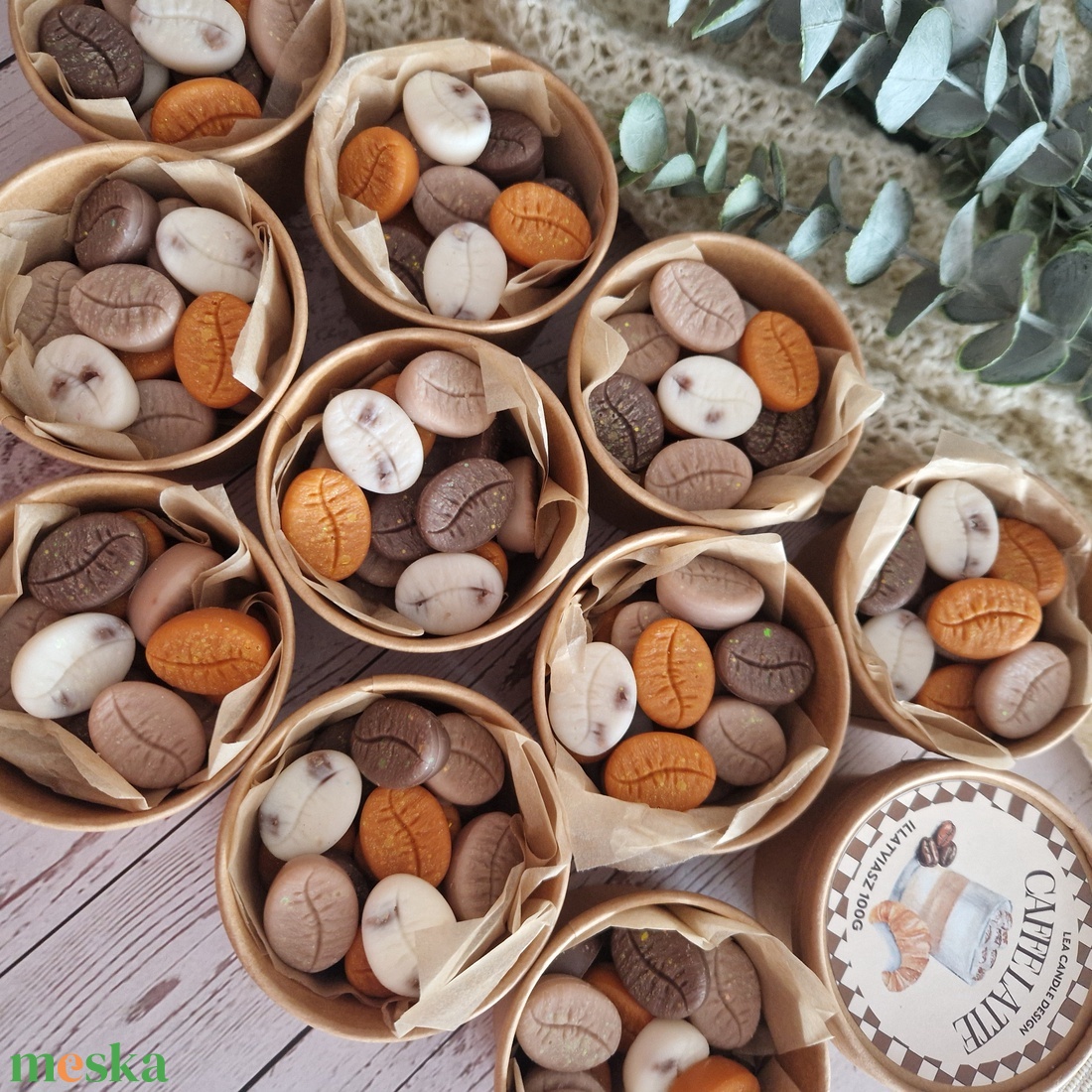 Caffe latte illatviasz  - otthon & életmód - gyertya, illat, aroma - illatviasz - Meska.hu