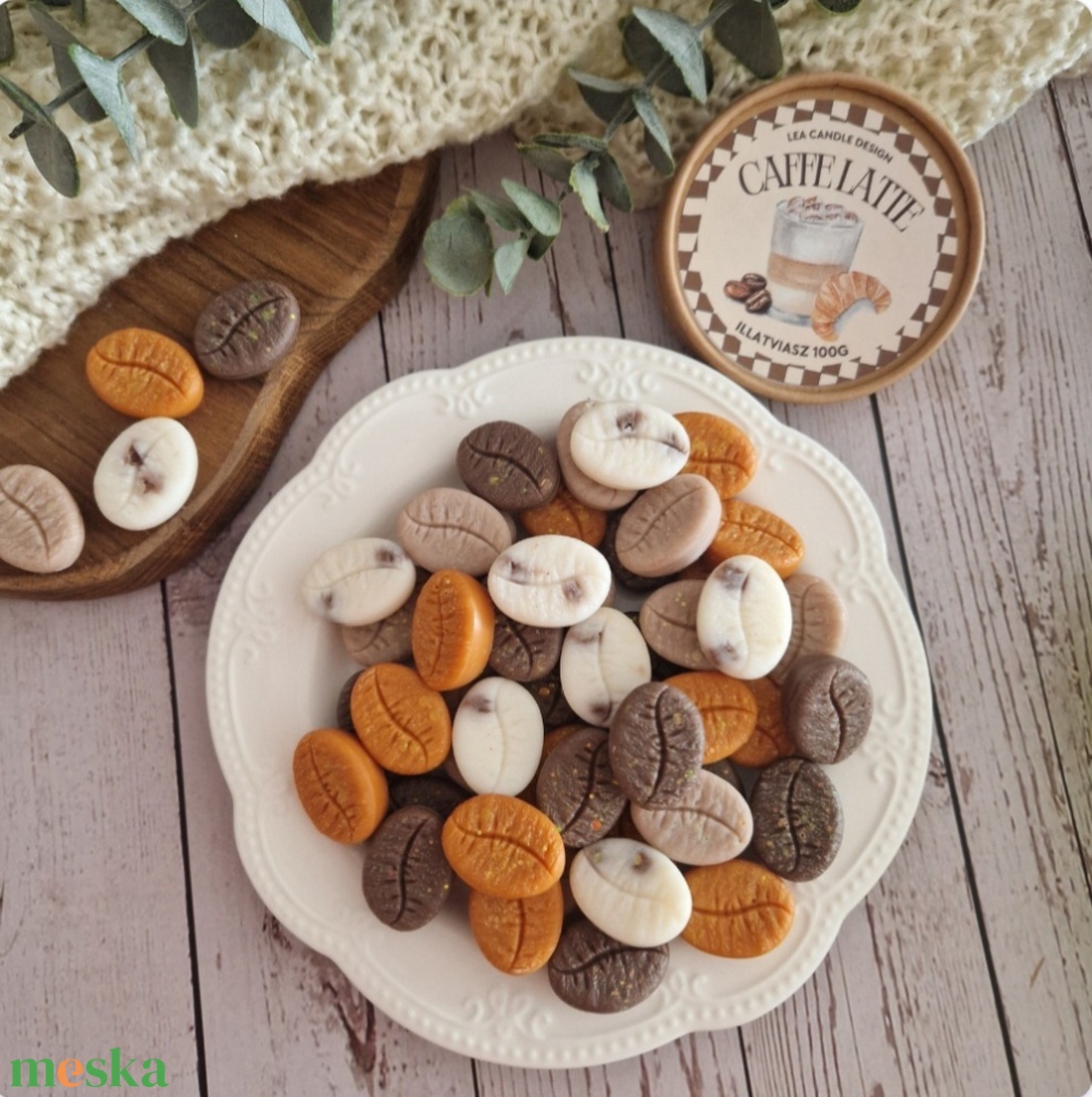 Caffe latte illatviasz  - otthon & életmód - gyertya, illat, aroma - illatviasz - Meska.hu
