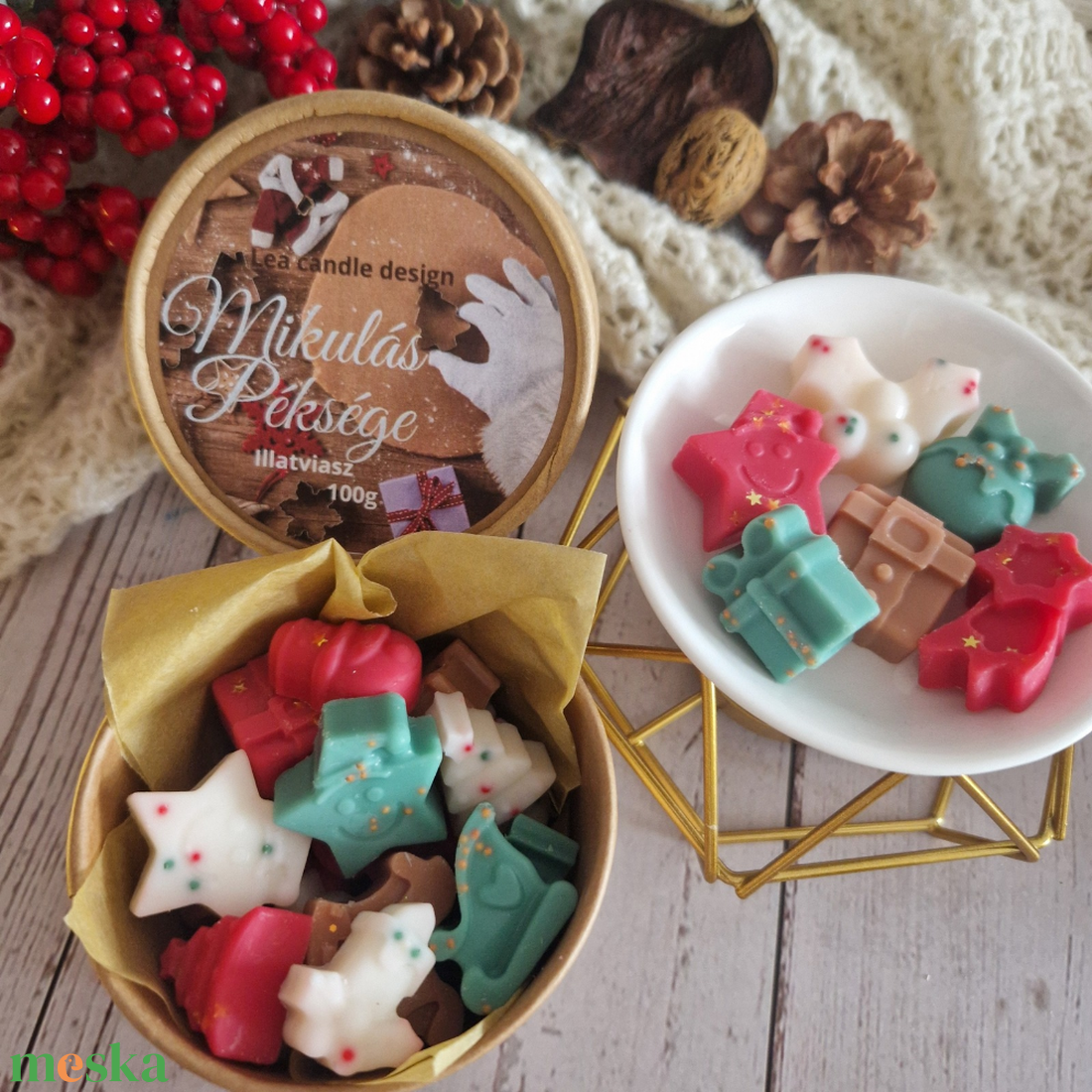 Mikulás péksége illatviasz  - otthon & életmód - gyertya, illat, aroma - illatviasz - Meska.hu