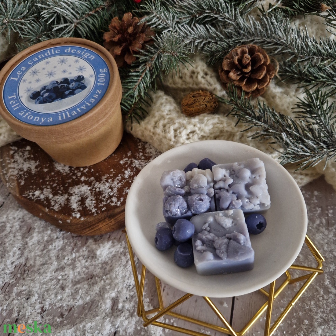 Téli áfonya illatviasz  - otthon & életmód - gyertya, illat, aroma - illatviasz - Meska.hu