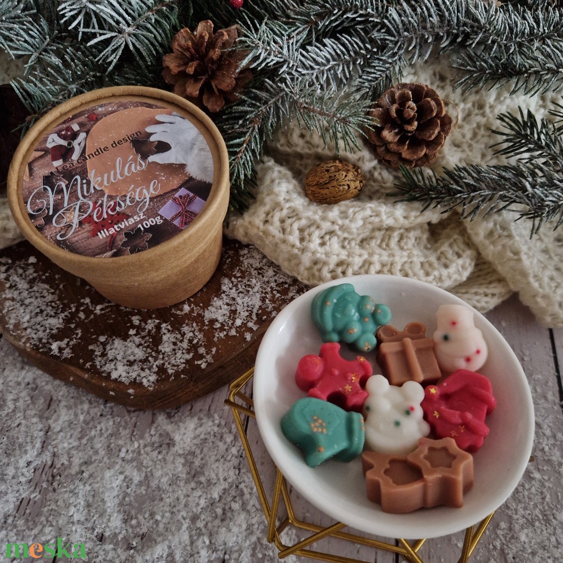 Mikulás péksége illatviasz  - otthon & életmód - gyertya, illat, aroma - illatviasz - Meska.hu