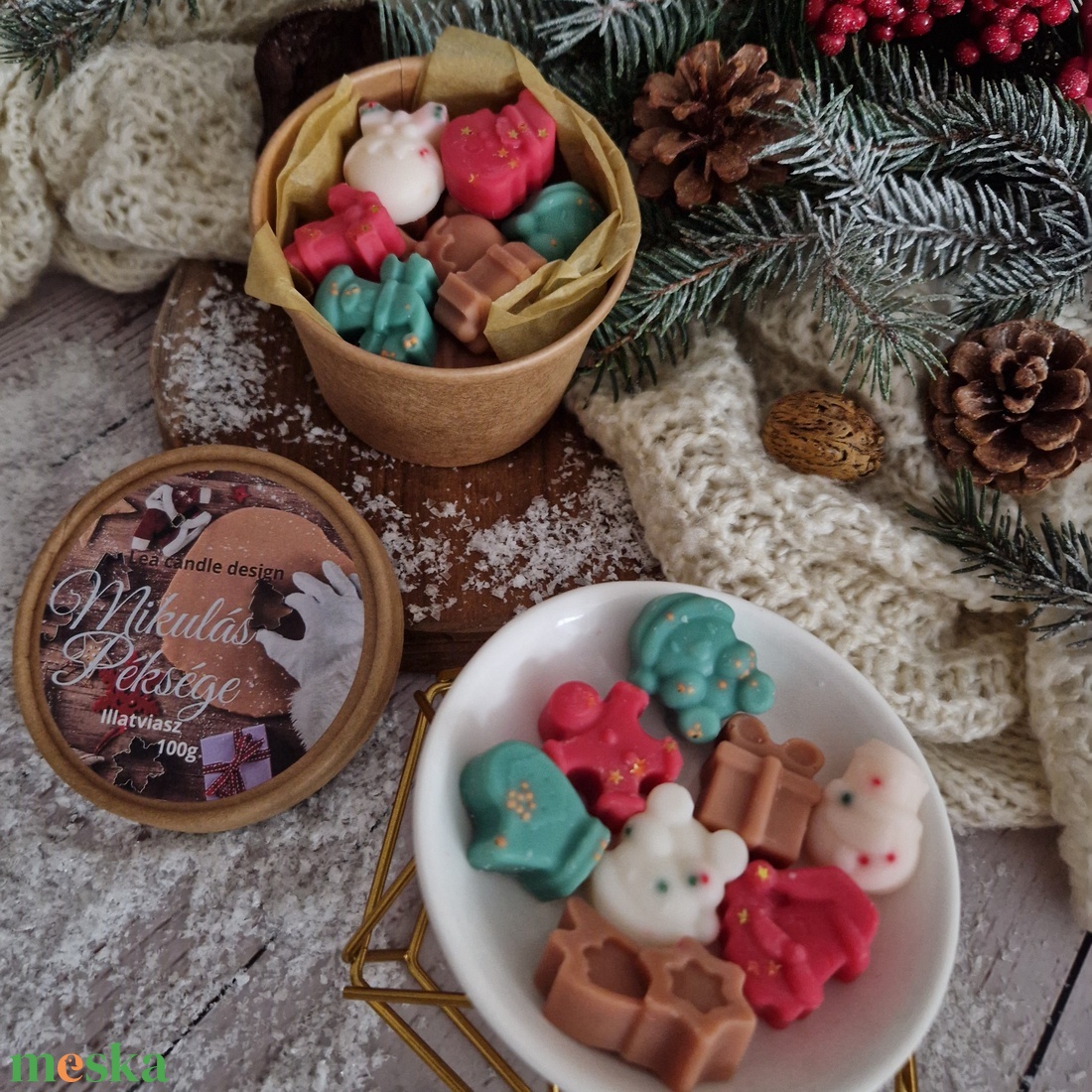 Mikulás péksége illatviasz  - otthon & életmód - gyertya, illat, aroma - illatviasz - Meska.hu