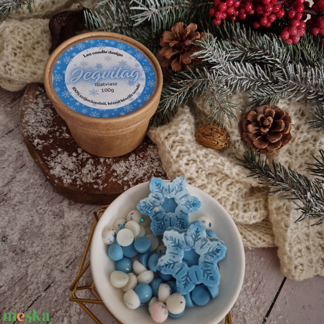 Jégvilág illatviasz  - otthon & életmód - gyertya, illat, aroma - illatviasz - Meska.hu