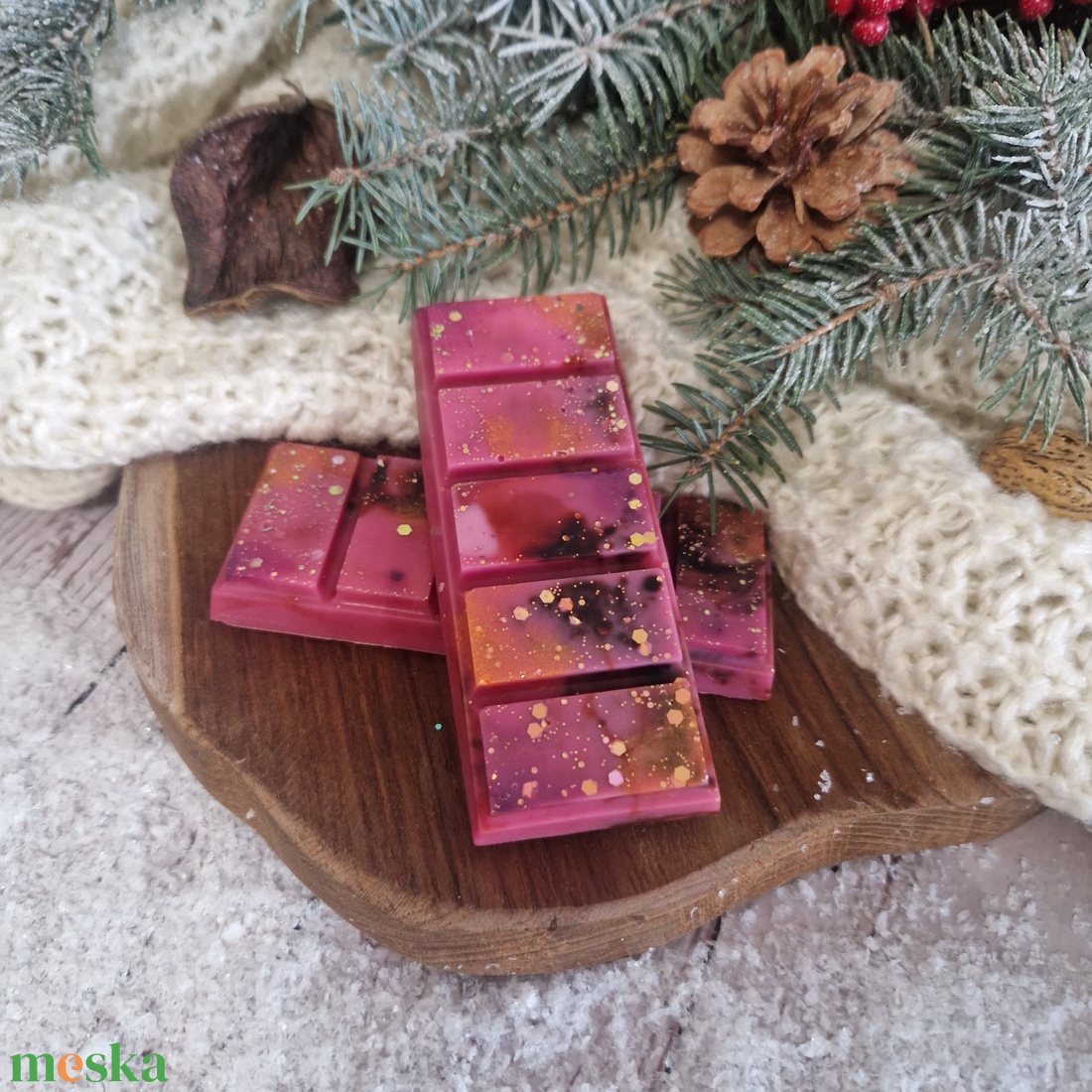 Forralt bor törhető illatviasz  - karácsony - karácsonyi lakásdekoráció - karácsonyi illatgyertya, mécses - Meska.hu