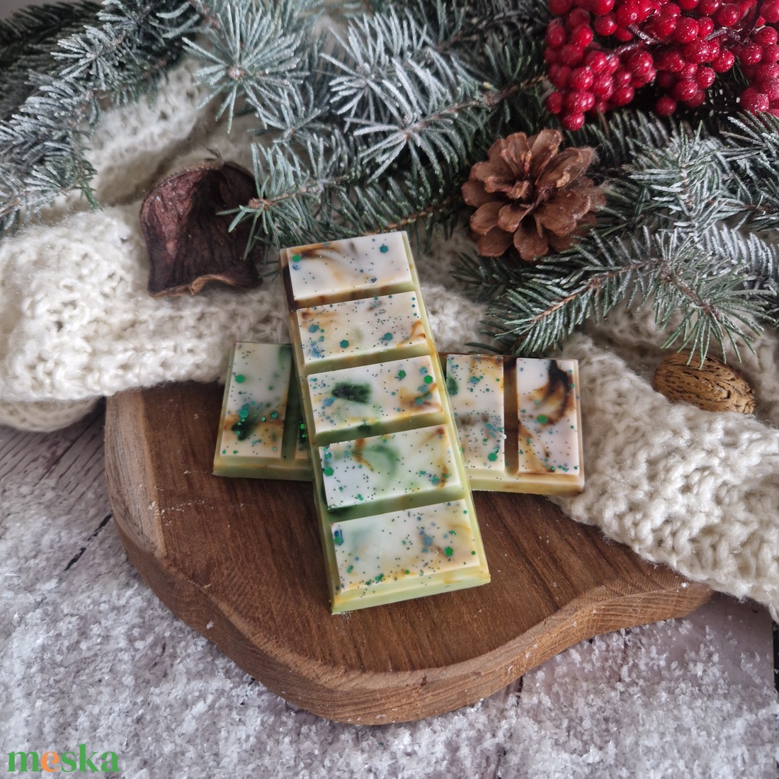 Citromos zöld tea illatviasz  - otthon & életmód - gyertya, illat, aroma - illatviasz - Meska.hu