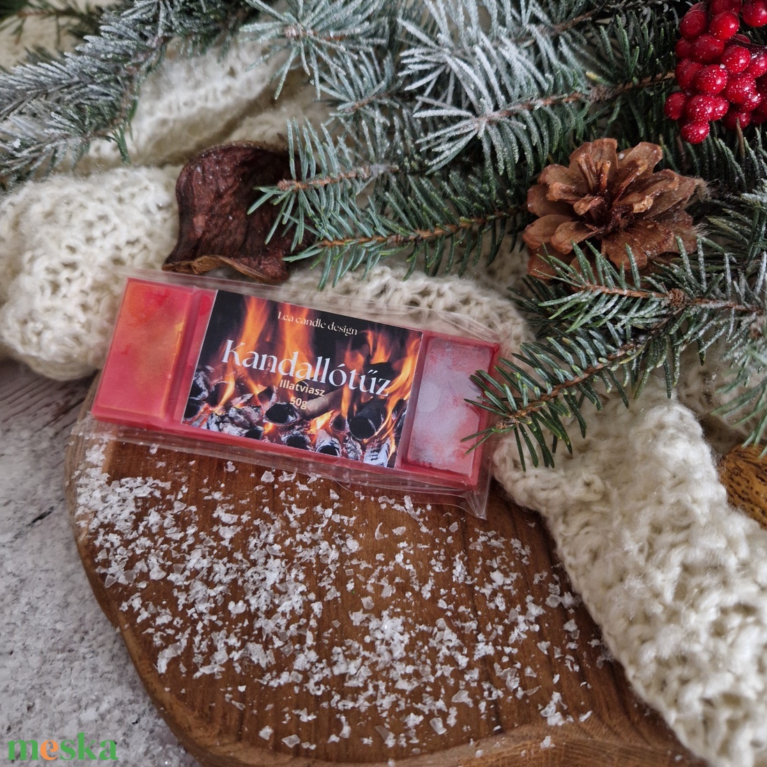 Kandallótűz törhető illatviasz  - otthon & életmód - gyertya, illat, aroma - illatviasz - Meska.hu