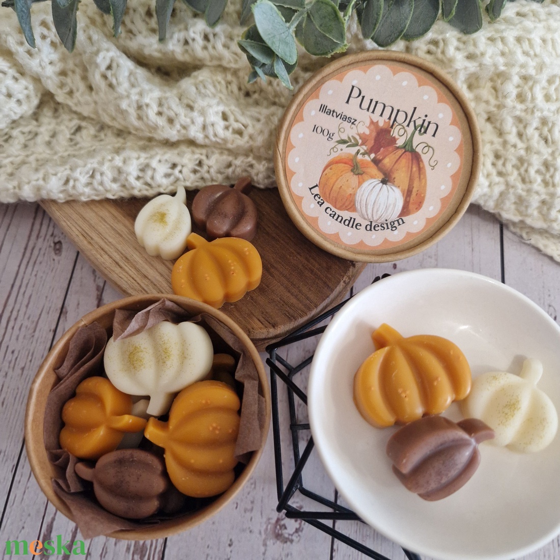 Pumpkin pie illatviasz  - otthon & életmód - gyertya, illat, aroma - illatviasz - Meska.hu