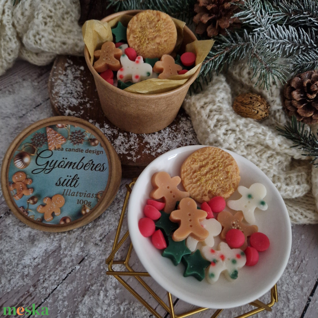 Illatviasz ajándékcsomag - karácsony - karácsonyi lakásdekoráció - karácsonyi illatgyertya, mécses - Meska.hu