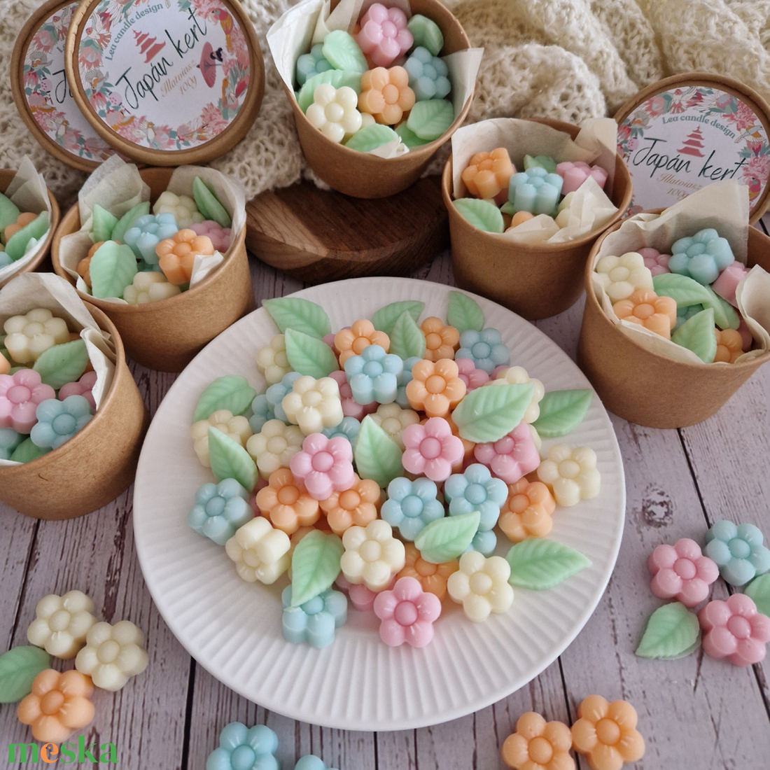 Japánkert illatviasz - otthon & életmód - gyertya, illat, aroma - illatviasz - Meska.hu