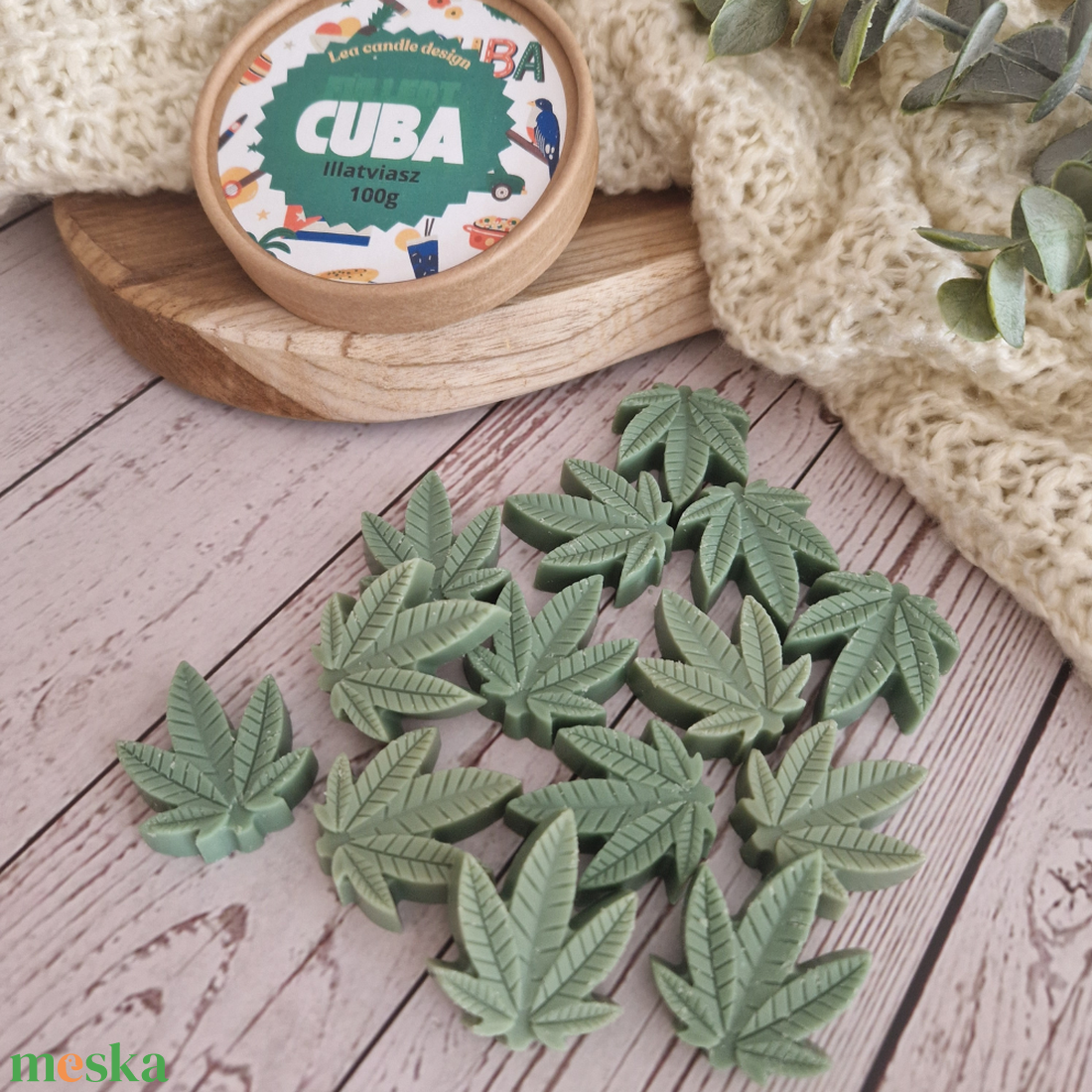 Fülledt Cuba illatviasz,férfias, egzotikus illatélmény - otthon & életmód - gyertya, illat, aroma - illatviasz - Meska.hu