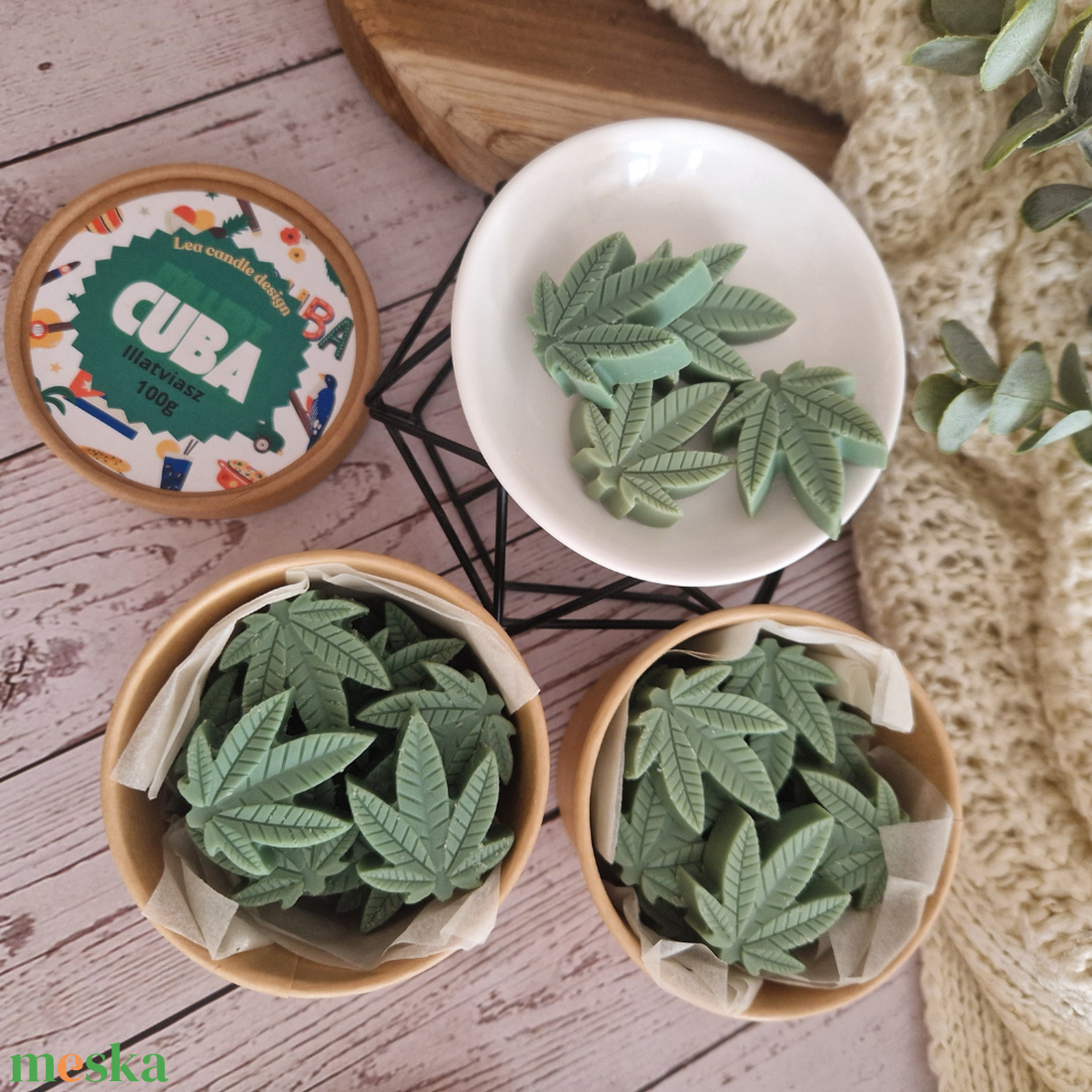 Fülledt Cuba illatviasz,férfias, egzotikus illatélmény - otthon & életmód - gyertya, illat, aroma - illatviasz - Meska.hu