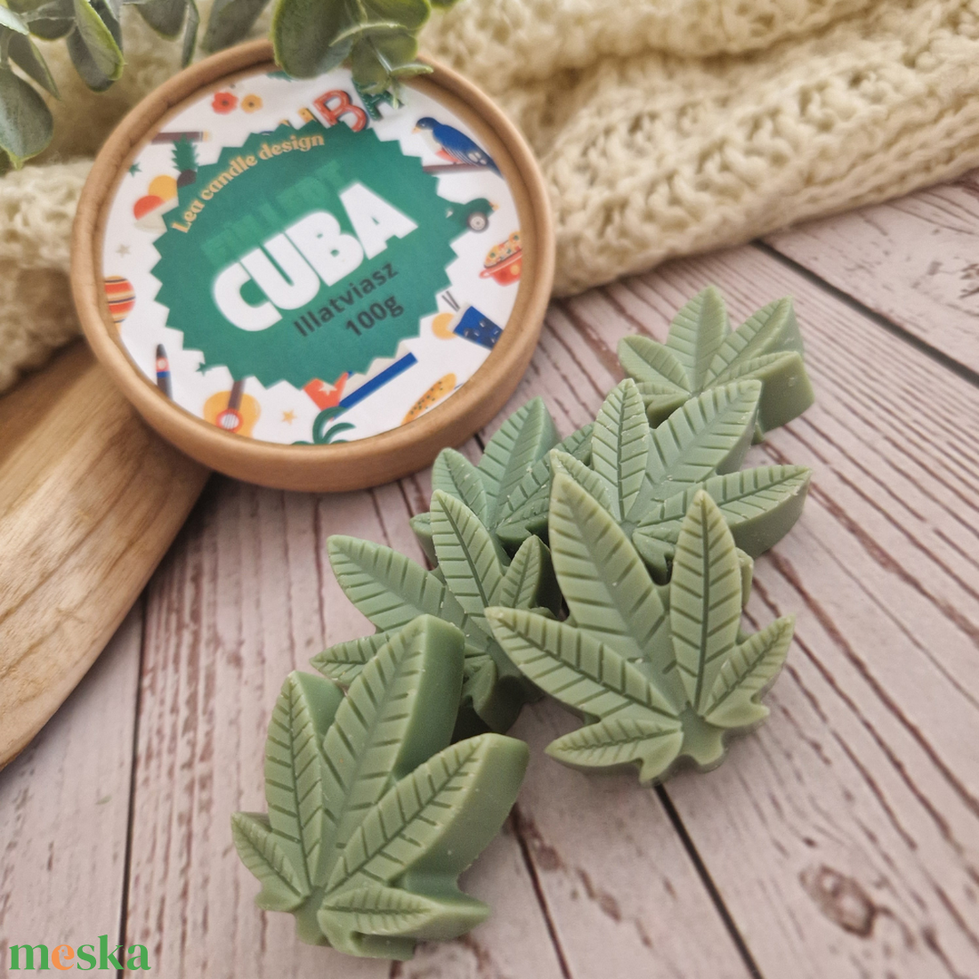 Fülledt Cuba illatviasz,férfias, egzotikus illatélmény - otthon & életmód - gyertya, illat, aroma - illatviasz - Meska.hu