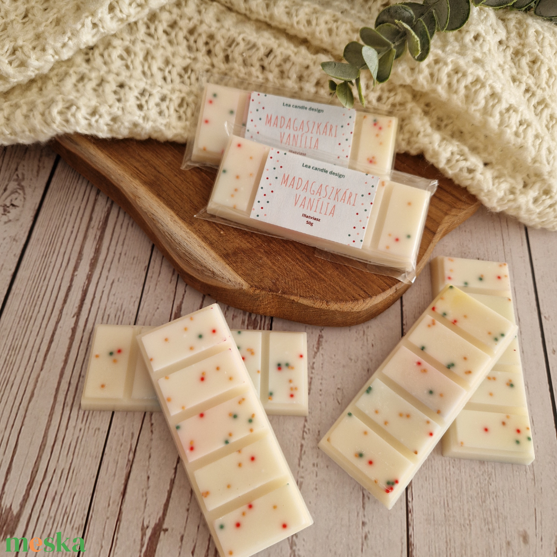 Madagaszkári vanília törhető illatviasz, krémesen édes illatélmény - otthon & életmód - gyertya, illat, aroma - illatviasz - Meska.hu