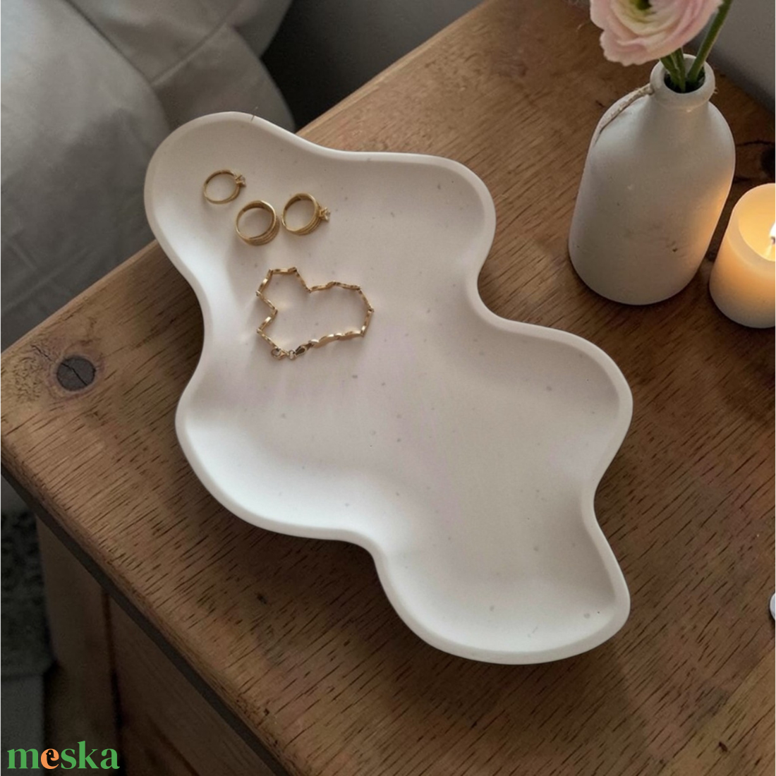 Felhő tálca - ékszer - ékszertartó - ékszertartó tál - Meska.hu