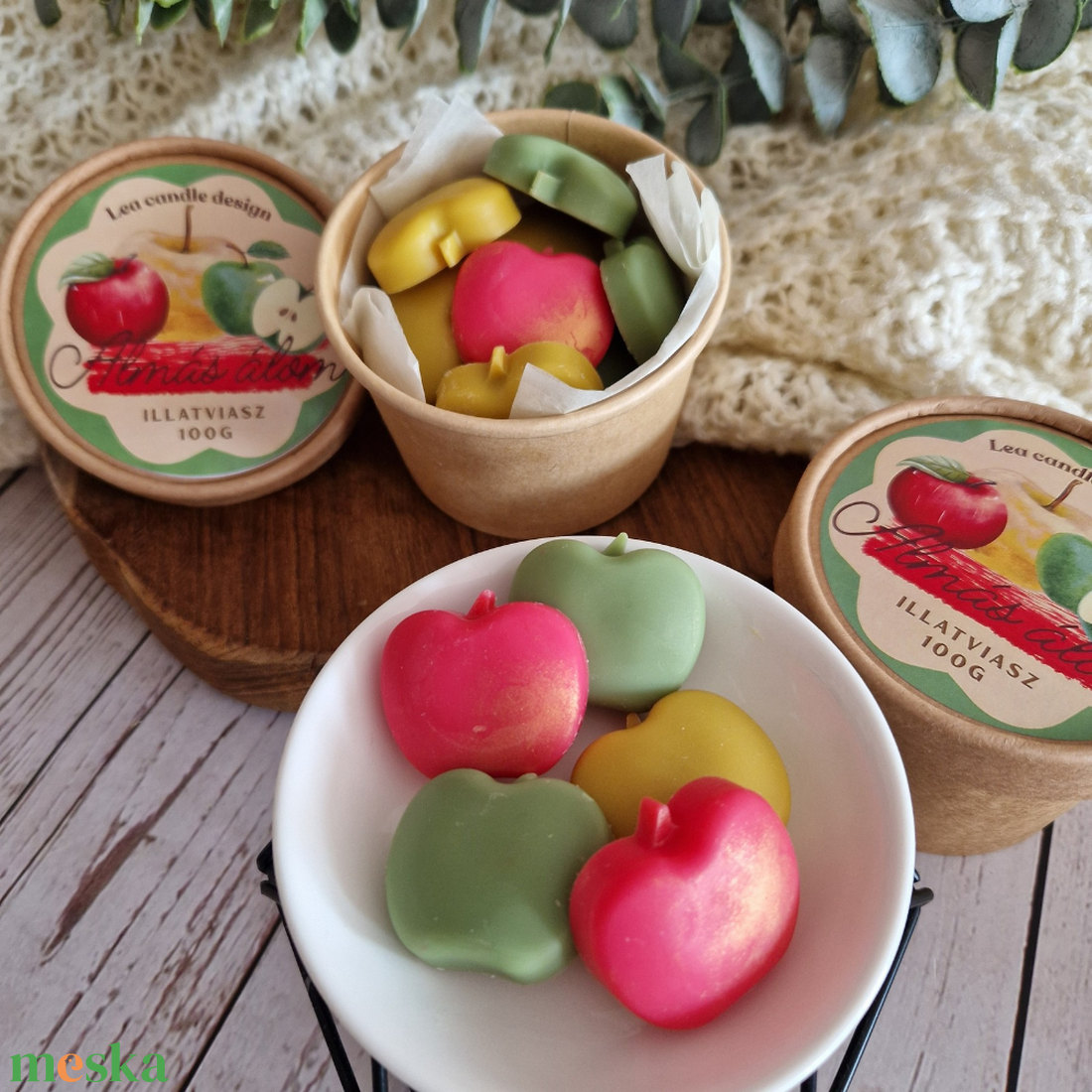 Almás álom illatviasz  - otthon & életmód - gyertya, illat, aroma - illatviasz - Meska.hu