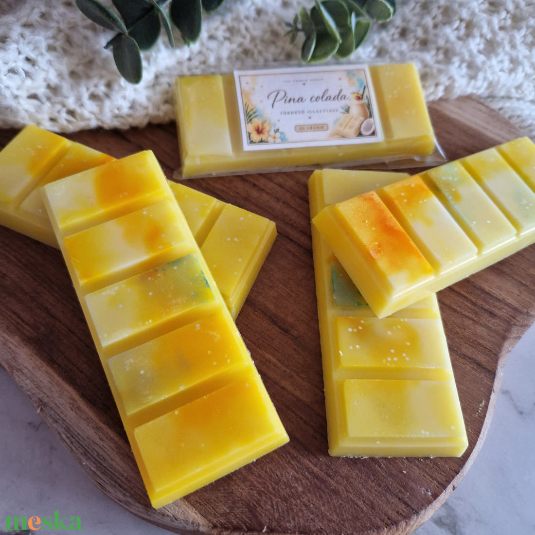 Pina Colada törhető illatviasz, a Trópusi nyaralás illata - otthon & életmód - gyertya, illat, aroma - illatviasz - Meska.hu