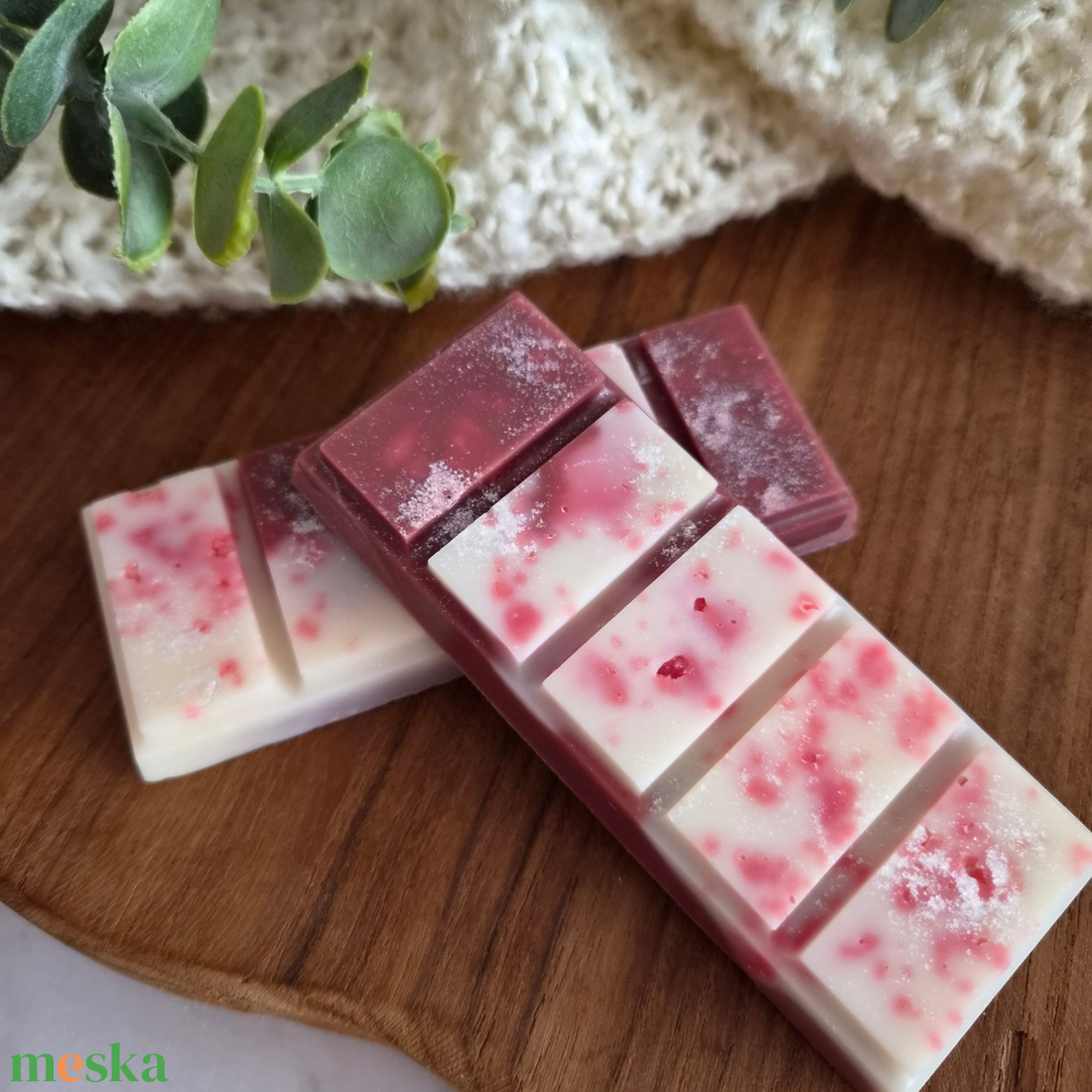Málnás panna cotta illatviasz, igazi málnás desszertélmény - otthon & életmód - gyertya, illat, aroma - illatviasz - Meska.hu