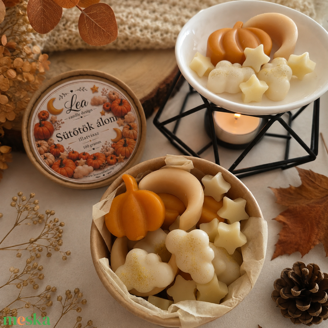 Sütőtök álom illatviasz - otthon & életmód - gyertya, illat, aroma - illatviasz - Meska.hu