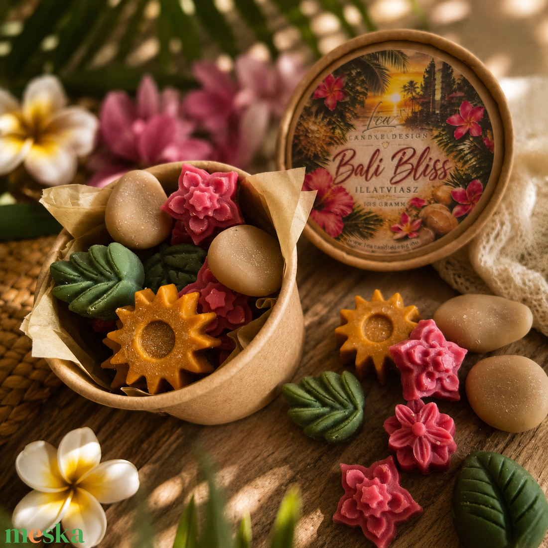 Bali Bliss illatviasz, Bali hangulat dobozba zárva - otthon & életmód - gyertya, illat, aroma - illatviasz - Meska.hu