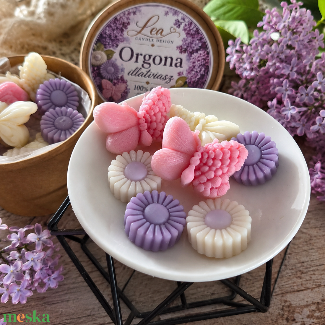 Orgona illatviasz, a virágzó orgonabokrok illata - otthon & életmód - gyertya, illat, aroma - illatviasz - Meska.hu