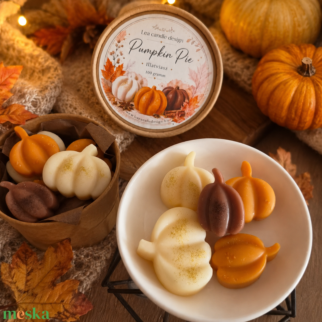 Pumpkin Pie illatviasz, igazi őszi tökös pite illat - otthon & életmód - gyertya, illat, aroma - illatviasz - Meska.hu