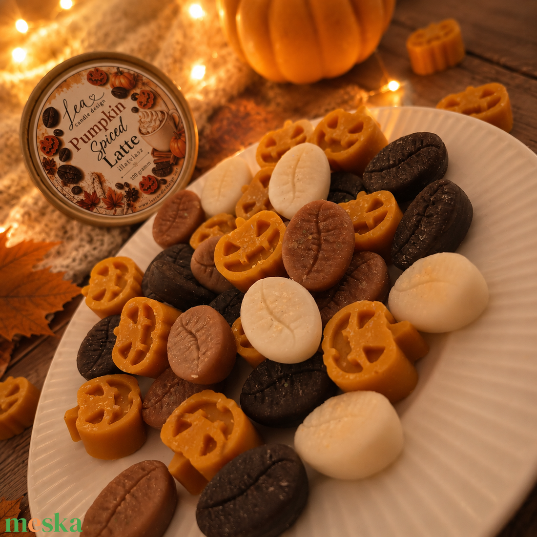 Pumpkin Spice Latte illatviasz - otthon & életmód - gyertya, illat, aroma - illatviasz - Meska.hu