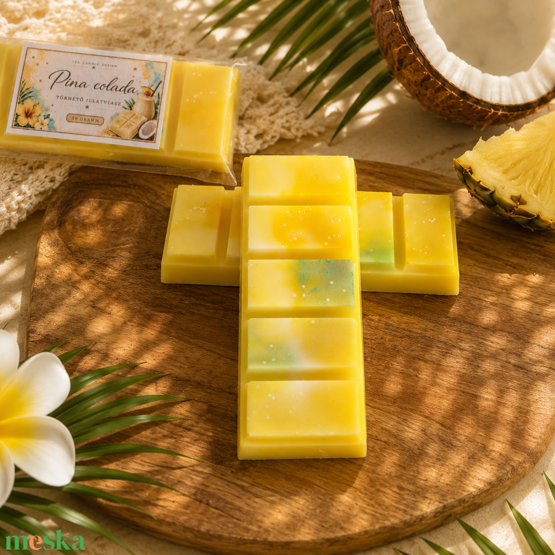 Pina Colada törhető illatviasz, a Trópusi nyaralás illata - otthon & életmód - gyertya, illat, aroma - illatviasz - Meska.hu