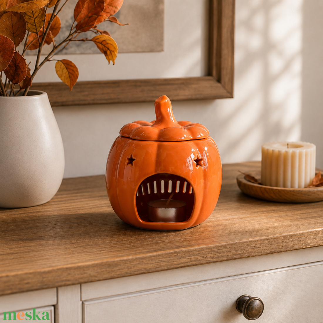 Pumpkin aromalámpa - otthon & életmód - gyertya, illat, aroma - aromalámpa - Meska.hu