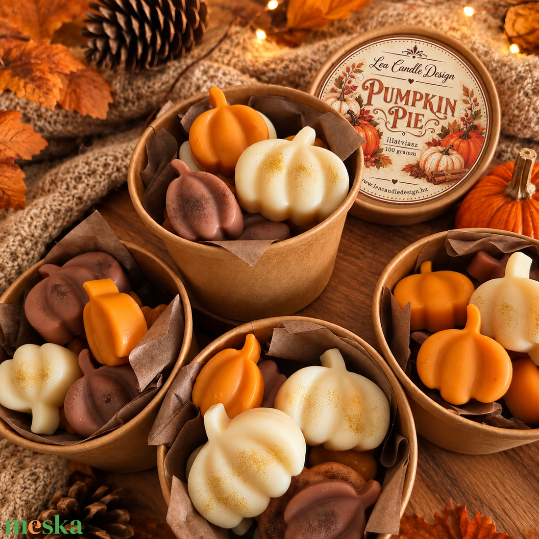 Pumpkin Pie illatviasz, igazi őszi tökös pite illat - otthon & életmód - gyertya, illat, aroma - illatviasz - Meska.hu