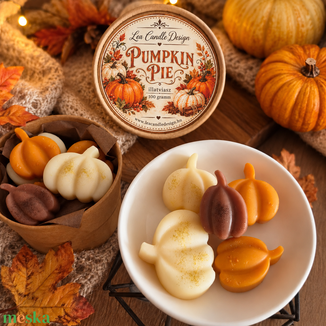 Pumpkin Pie illatviasz, igazi őszi tökös pite illat - otthon & életmód - gyertya, illat, aroma - illatviasz - Meska.hu